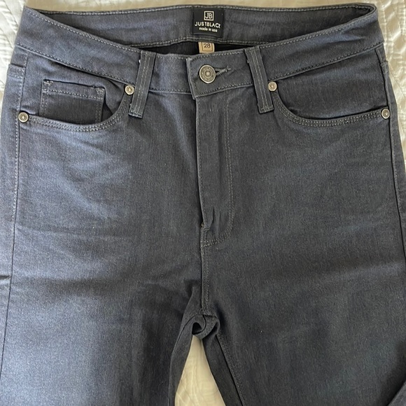Just Black Dark Grey Stretch Ankle Jean - Picture 4 of 7